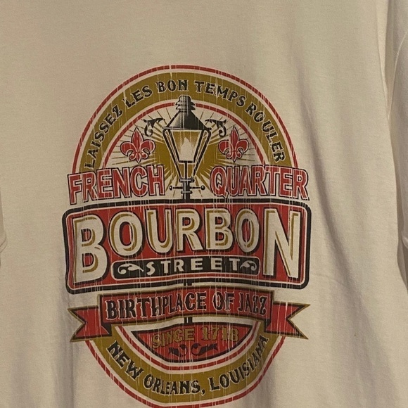 𝅺FRENCH Quarter Bourbon Street Graphic Tee Shirt LG - Picture 5 of 6